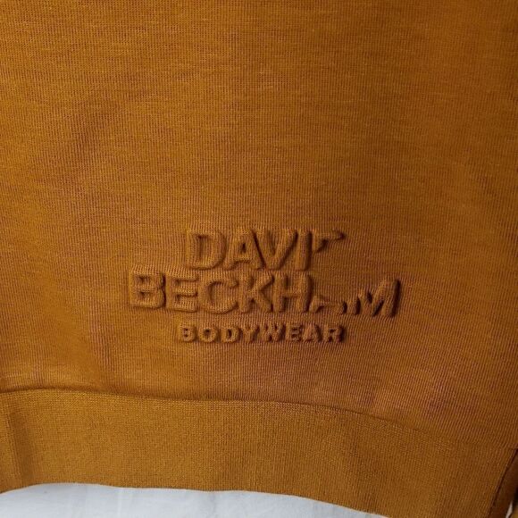David Beckham Men's Medium Mustard Yellow Sweater - Picture 3 of 7